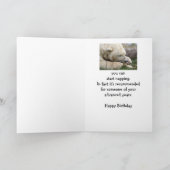 おもしろい30歳の誕生日おむつ極性クマ動物 カード (内部)