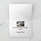 おもしろい30歳の誕生日ネコ猫ユーモア カード (内部)