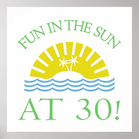 おもしろい30歳の誕生日プレゼント ポスター (正面)