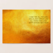 おもしろい4コマ漫画 豚年 十二支誕生日 ラグジュアリー 1C 箔カード (内部)