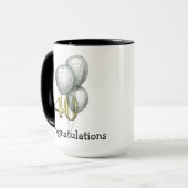 おもしろい40ハッピーバースデービッグボーイギフトマグ マグカップ (正面左)