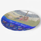 おもしろい40歳の誕生日パーティーモノグラパーソナライズされたム ペーパープレート (アングル)