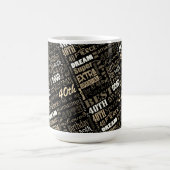 おもしろい40歳の誕生日パーティーモノグラパーソナライズされたム モーフィングマグカップ (中央)