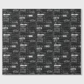 おもしろい40歳の誕生日パーティーモノグラパーソナライズされたム ラッピングペーパー (フラット)