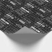 おもしろい40歳の誕生日パーティーモノグラパーソナライズされたム ラッピングペーパー (角)