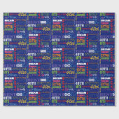 おもしろい40歳の誕生日パーティーモノグラパーソナライズされたム ラッピングペーパー (フラット)