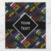 おもしろい40歳の誕生日パーティーモノグラパーソナライズされたム ワインラベル (シングルラベル)