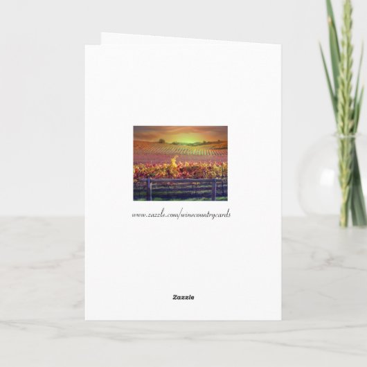 おもしろい40歳の誕生日ワイングリーティングカード カード (裏面)