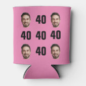 おもしろい40歳ユニーク生誕写真クールレトロ缶クール 缶クーラー (正面)