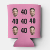 おもしろい40歳ユニーク生誕写真クールレトロ缶クール 缶クーラー (裏面)