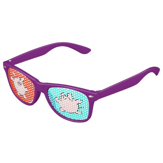 おもしろい5と6マンガ豚の年2019 EyeW キッズサングラス (アングル)