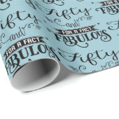 おもしろい50および事実としてすばらしい包装紙 ラッピングペーパー (ロールコーナー)