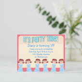 おもしろい50人の女の子パーティー時間 招待状 (スタンド正面)