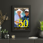 おもしろい50周年祖父母フォトポスター ポスター