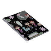 おもしろい50年代メモリーズキュートレトロアートデザイン ノートブック (右側)