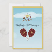 おもしろい50歳の誕生日パーティー 招待状 (裏面)