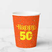 おもしろい50歳 紙コップ (裏面)