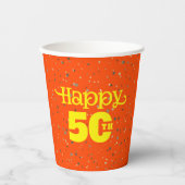 おもしろい50歳 紙コップ (正面)