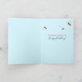 おもしろい50素晴らしいフローラドラゴンフライカラフル時代 カード (内部)