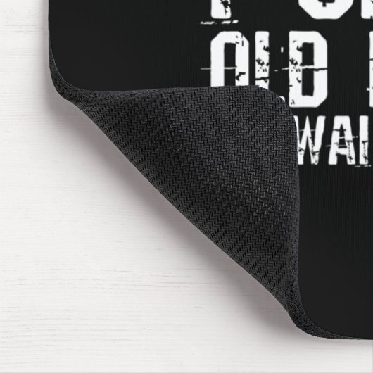 おもしろい50誕生日ギャグギフト私におい古い人ああ私 マウスパッド (コーナー)