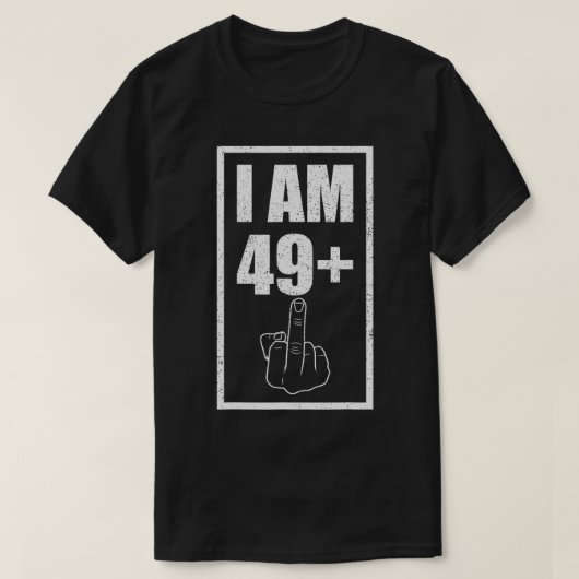 おもしろい50誕生日目のTシャツI Am 49 Plus Y Tシャツ (デザイン正面)