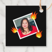 おもしろい50誕生日「Hot Tamale」撮パーソナライズされた影 フェイバータグ (裏面)