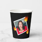 おもしろい50誕生日「Hot Tamale」火おもしろい写真 紙コップ (裏面)