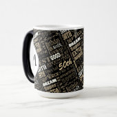 おもしろい50th誕生日パーティモノグラパーソナライズされたム モーフィングマグカップ (正面左)