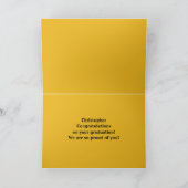 おもしろい6年生の卒業おめでとう カード (内部)