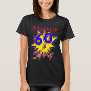 おもしろい60番目の誕生日ノベルティ Tシャツ