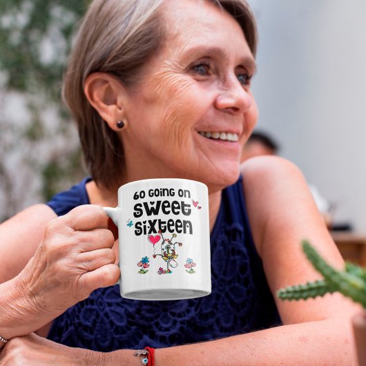 おもしろい60Sweet sixteen漫画の牛に行く コーヒーマグカップ