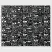 おもしろい60th誕生日パーティモノグラパーソナライズされたム ラッピングペーパー (フラット)