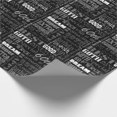 おもしろい60th誕生日パーティモノグラパーソナライズされたム ラッピングペーパー (角)