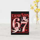 おもしろい67 クドが言う67 バレンタイン カップル マッチング シックス カード (黄色い花)