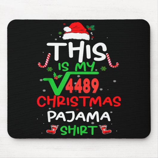 おもしろい67 ミーム平方根 4489 スラング 数学の先生 マウスパッド (正面)