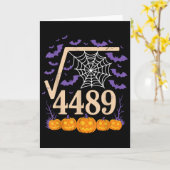 おもしろい67 ミーム 数学教師 6 7 平方根4489 カード (黄色い花)