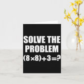 おもしろい67 ミーム Pemdas 小学校数学教師の脳 カード (黄色い花)