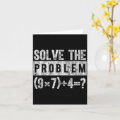 おもしろい67 ミーム Pemdas 小学校数学教師の脳 カード (黄色い花)