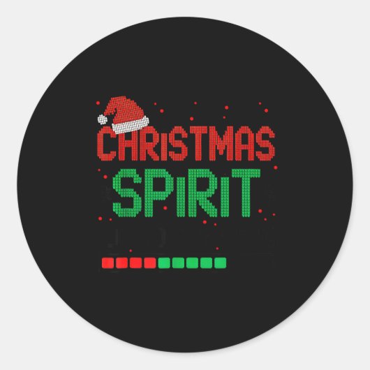 おもしろい67 六七 クリスマス スリ 読み込み中 67% クリスマス ラウンドシール (正面)