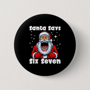 おもしろい6 7ミーム ビッグマウス少年 サンタクロースが言う メリー 缶バッジ