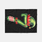 おもしろい6 7 シックス セブン ミーム カップル クリスマス フリースブランケット (正面(横))