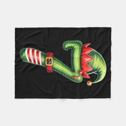 おもしろい6 7 シックス セブン ミーム カップル クリスマス フリースブランケット (正面(横))