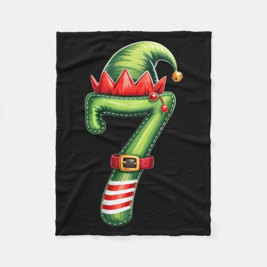 おもしろい6 7 シックス セブン ミーム カップル クリスマス フリースブランケット (正面)