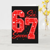 おもしろい6 7 ミーム ハート カップid バレンタイン D カード (黄色い花)