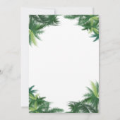 おもしろい7月の熱帯クリスマスビーチパーティー 招待状 (裏面)