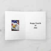 おもしろい7月4日グリーティングカード カード (内部)