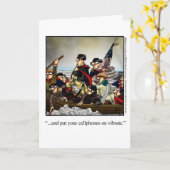 おもしろい7月4日グリーティングカード カード (黄色い花)