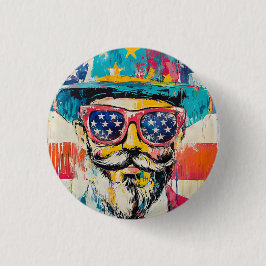 おもしろい7月4日 缶バッジ