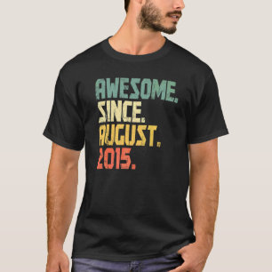 おもしろい7歳の男の子素晴らし女威厳がある Tシャツ