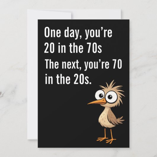 おもしろい70歳の誕生日カード 70歳の誕生日カード お父さん用 カード (正面)